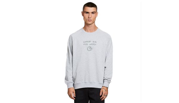 Dedicated Dedicated Sweatshirt Malmoe Local Planet Grey Melange