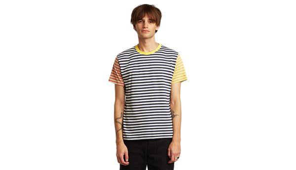 Dedicated Dedicated T-shirt Stockholm Block Stripes Multi Color