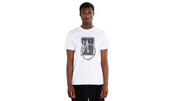 Dedicated Dedicated T-shirt Stockholm Simple Bike Ride White
