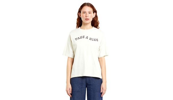 Dedicated Dedicated T-shirt Vadstena Take a Hike Oat White