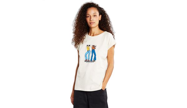 Dedicated Dedicated T-shirt Visby Dance First Oat White