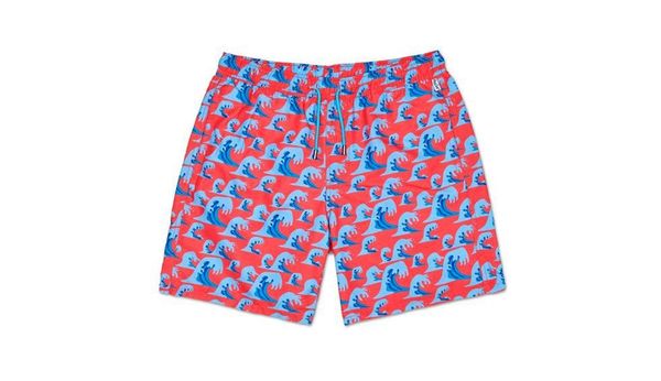 Happy Socks Happy Socks Wave Long Swim Shorts