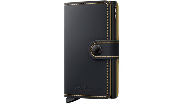 Secrid Secrid Miniwallet Matte Black & Ochre