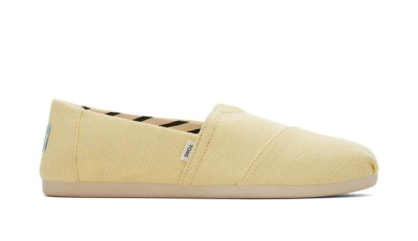 Toms Toms Alpargata Banana Yellow Heritage Canvas Wmn