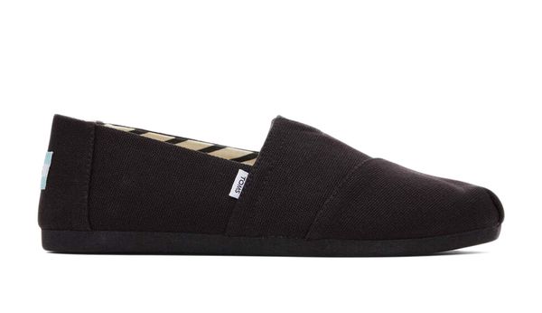 Toms Toms Alpargata Black/Black Recycled Cotton Canvas Wmn