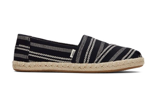 Toms Toms Alpargata Rope Black Global Stripe Wmns
