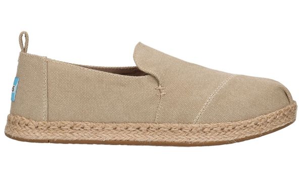 Toms Toms Alpargatas Desert Washed Canvas Deconstructed
