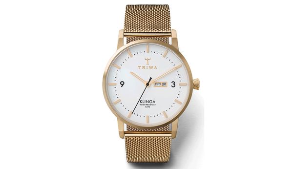 Triwa Triwa Ivory Klinga Gold Mesh