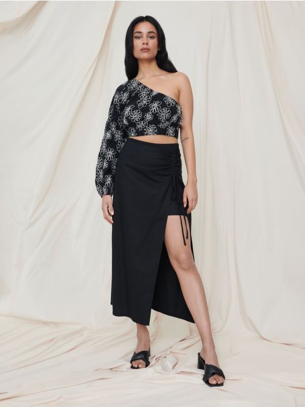 Sinsay Sinsay - Crop top cvjetna uzorka