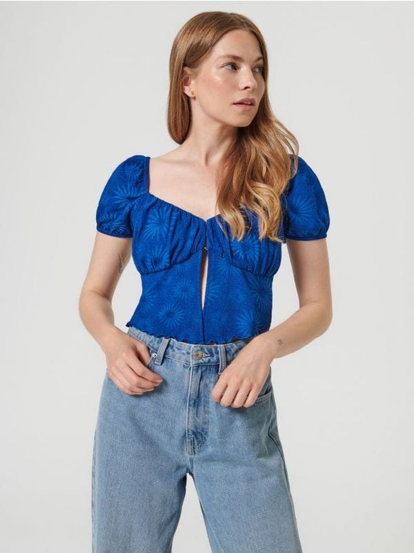 Sinsay Sinsay - Crop top cvjetna uzorka