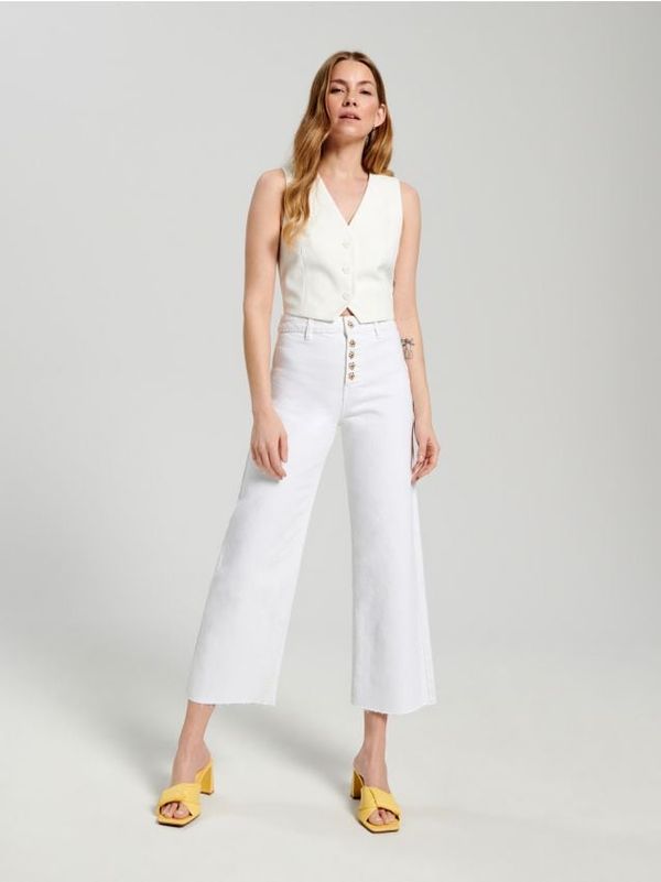 Sinsay Sinsay - Cropped high waist traperice