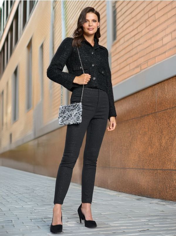 Sinsay Sinsay - High waist skinny traperice