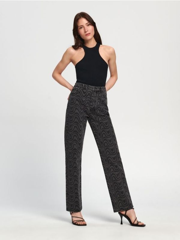 Sinsay Sinsay - High waist straight traperice