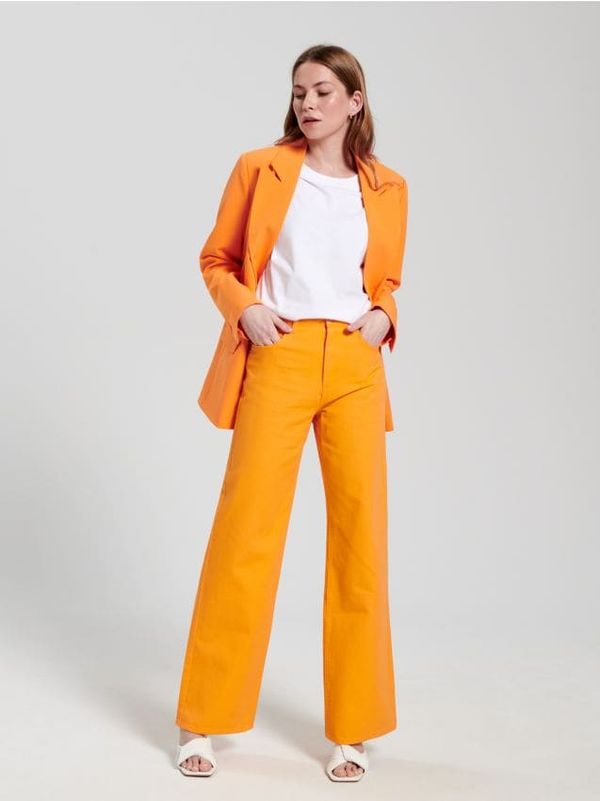 Sinsay Sinsay - High waist wide leg traperice