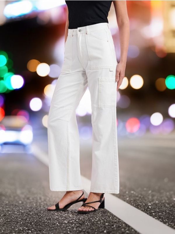 Sinsay Sinsay - Wide leg traperice