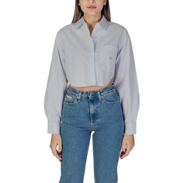 Calvin Klein Jeans Calvin Klein Jeans  Košulje i bluze WOVEN LABEL CROPPED J20J225078  Calvin Klein Jeans