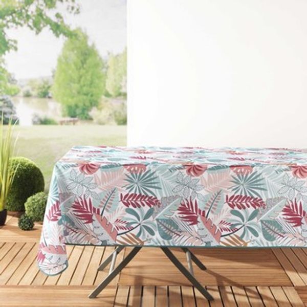 Douceur d intérieur Douceur d intérieur  Stolnjaci NAPPE RECTANGLE 150 x 240 CM POLYESTER IMPRIME JACALA BLANC  Douceur d intérieur