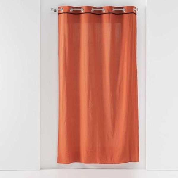 Douceur d intérieur Douceur d intérieur  Zavjese i zastori RIDEAU A OEILLETS 135 x 240 CM COTON LAVE LINETTE TERRACOTTA  Douceur d intérieur