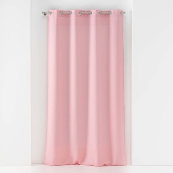 Douceur d intérieur Douceur d intérieur  Zavjese PANNEAU A OEILLETS 140 x 240 CM VOILE TISSE SOANE ROSE  Douceur d intérieur