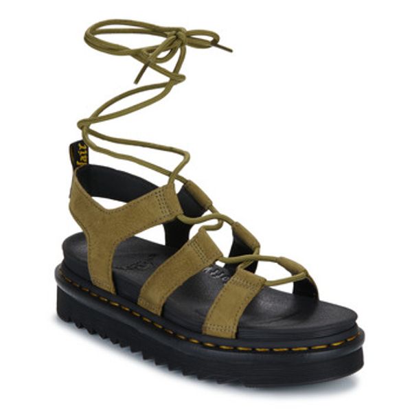 Dr. Martens Dr. Martens  Sandale i polusandale Nartilla Muted Olive Tumbled Nubuck  Dr. Martens