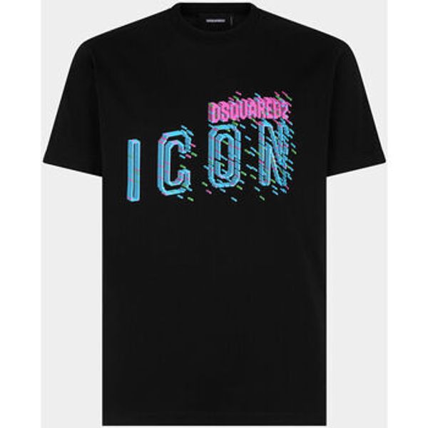 Dsquared Dsquared  Sportske majice T-Shirt Pixeled Icon Cool Fit Tee noir  Dsquared