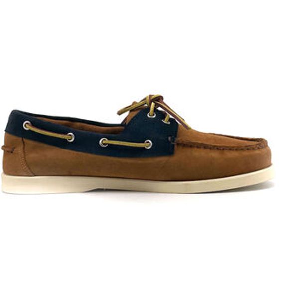 Duca Di Morrone Duca Di Morrone  Brodarice Santiago - Suede Brown/Blue  Duca Di Morrone