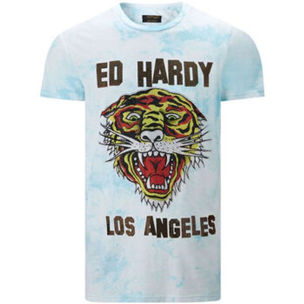 Ed Hardy Ed Hardy  Majice kratkih rukava Los tigre t-shirt turquesa  Ed Hardy