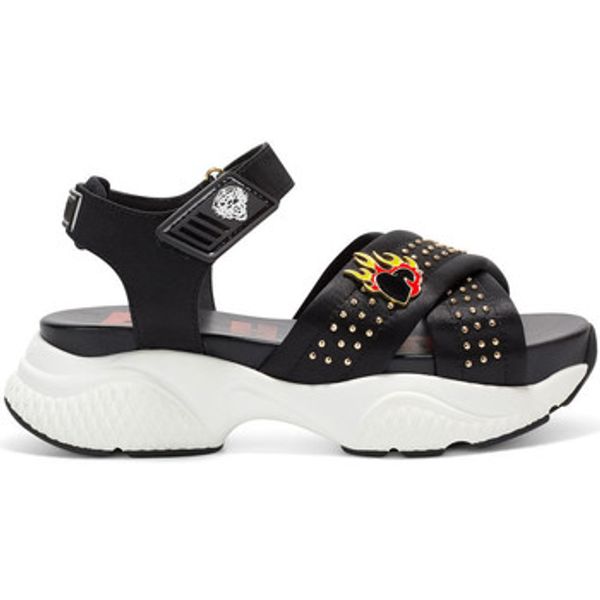 Ed Hardy Ed Hardy  Sandale i polusandale Flaming sandal black  Ed Hardy