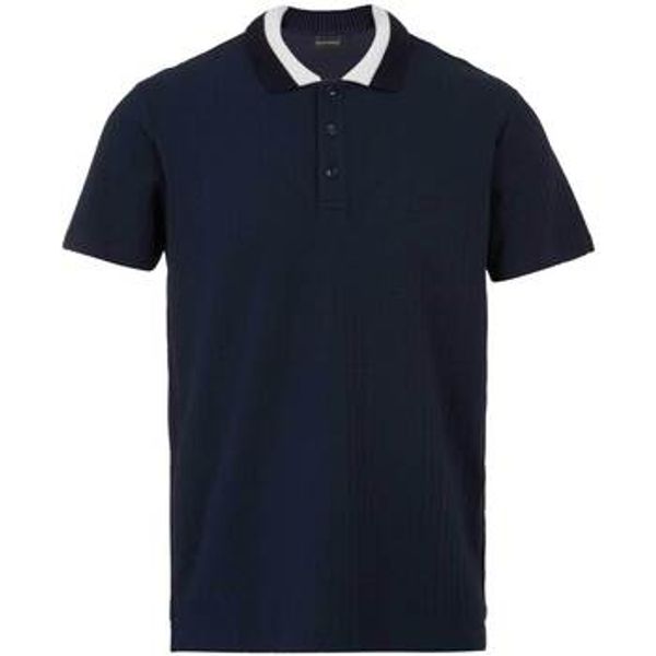 Emporio Armani Emporio Armani  Majice / Polo majice Lounge Waffle Polo Shirt Armani Blue  Emporio Armani