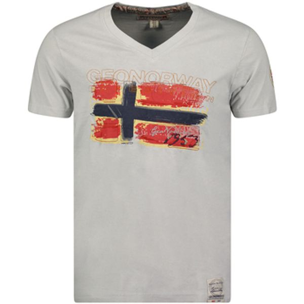Geo Norway Geo Norway  Majice kratkih rukava SW1561HGN-LIGHT GREY  Geo Norway