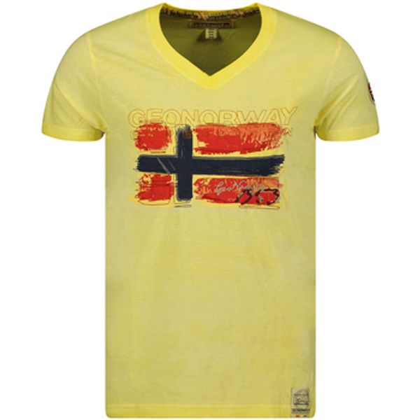 Geo Norway Geo Norway  Majice kratkih rukava SW1561HGN-LIGHT YELLOW  Geo Norway