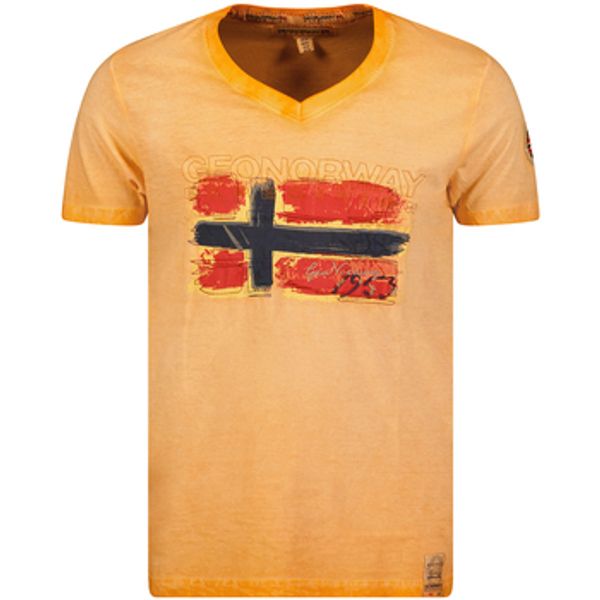 Geo Norway Geo Norway  Majice kratkih rukava SW1561HGN-ORANGE  Geo Norway