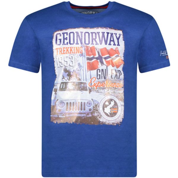 Geo Norway Geo Norway  Majice kratkih rukava SW1959HGNO-ROYAL BLUE  Geo Norway