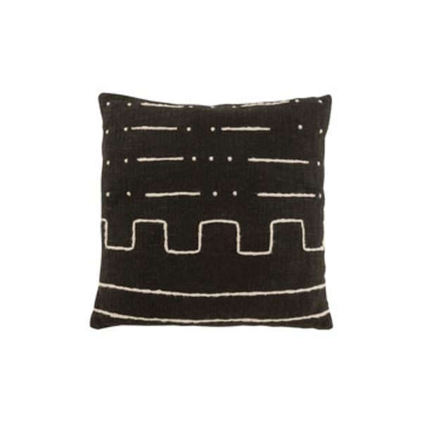 J-line J-line  Jastuci COUSSIN DESSIN GRAPH 1 COT NOI (45x45x1cm)  J-line