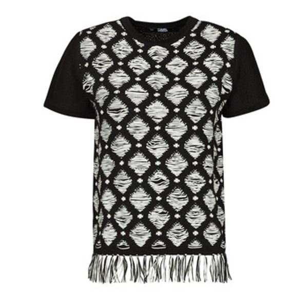 Karl Lagerfeld Karl Lagerfeld  Topovi i bluze S/SLV BOUCLE KNIT TOP  Karl Lagerfeld