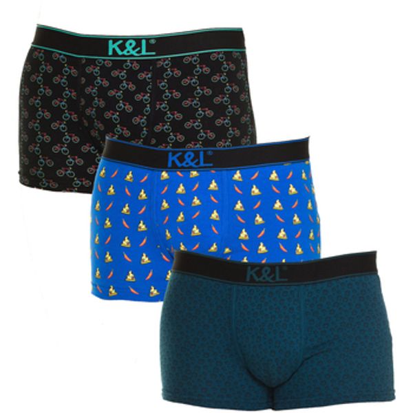 Kisses&Love Kisses&Love  Bokserice KLB4-3010-BIKESPIZZACLOCKS  Kisses&Love