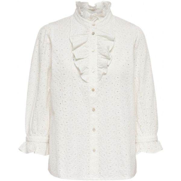 La Strada La Strada  Topovi i bluze Camisa Neela Broderie - Star White  La Strada