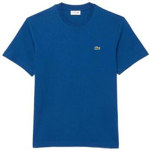 Lacoste Lacoste  Majice / Polo majice Classic Fit Cotton T-Shirt Globe Blue  Lacoste