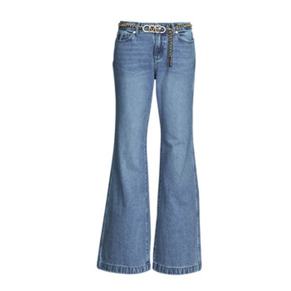MICHAEL Michael Kors MICHAEL Michael Kors  Trapez traperice / Sa širokim nogavicama FLARE CHAIN BELT DNM JEAN  MICHAEL Michael Kors