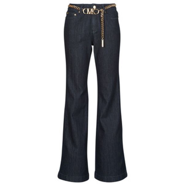 MICHAEL Michael Kors MICHAEL Michael Kors  Trapez traperice / Sa širokim nogavicama FLARE CHAIN BELT DNM JEAN  MICHAEL Michael Kors