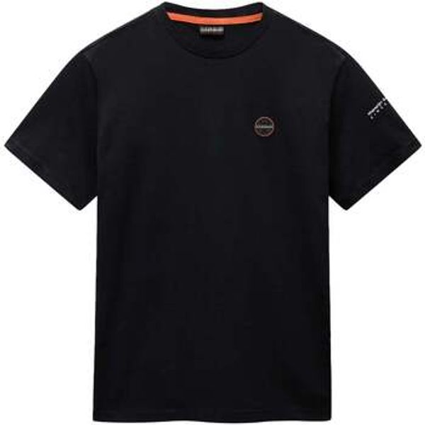 Napapijri Napapijri  Majice / Polo majice Badge T-Shirt Black  Napapijri