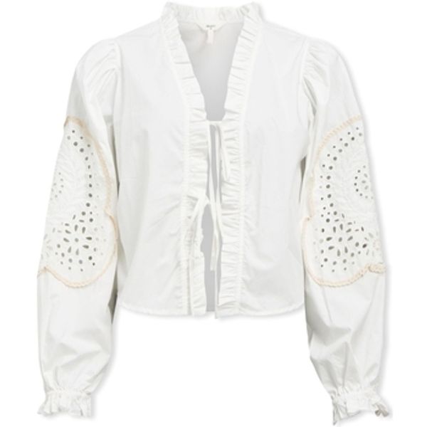 Object Object  Topovi i bluze Noos Top Brodera L/S - White Sand  Object