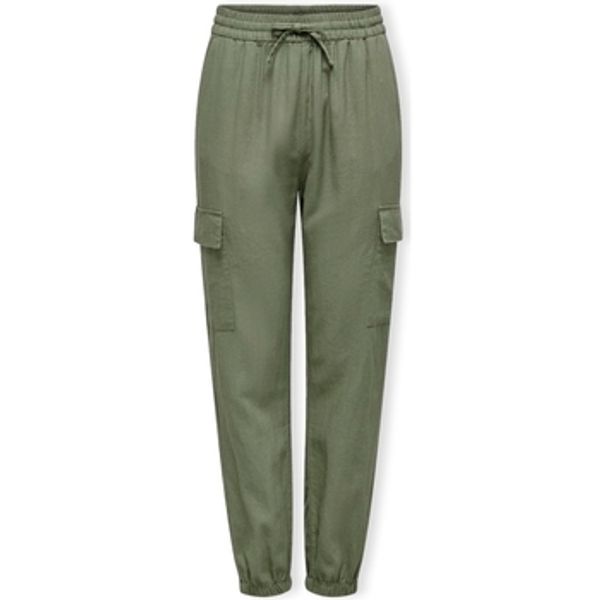 Only Only  Hlače Noos Caro Pull Up Trousers - Oil Green  Only