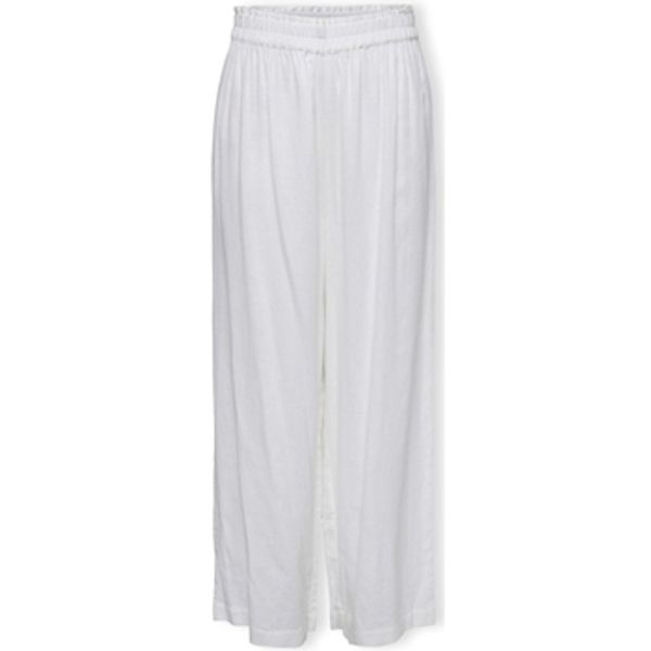 Only Only  Hlače Noos Tokyo Linen Trousers - Bright White  Only