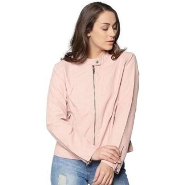 Only Only  Kaputi Saga Biker Jacket - Misty Rose  Only