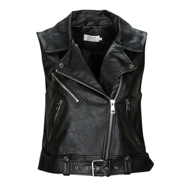 Only Only  Kožne i sintetičke jakne ONLVERA FAUX LEATHER WAISTCOAT  Only