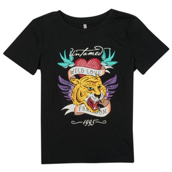 Only Only  Majice kratkih rukava KOGALICE-REG-S/S-BURNING-TOP-BOX-JRS  Only