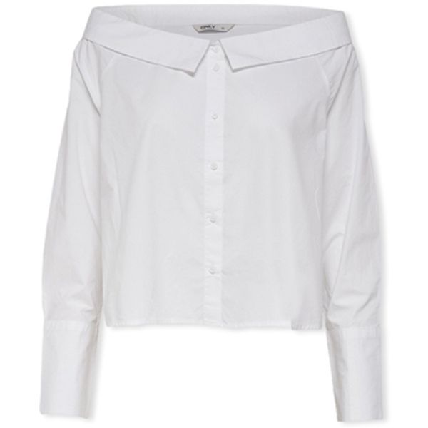 Only Only  Topovi i bluze Off Shoulders Bambi Top - Bright White  Only