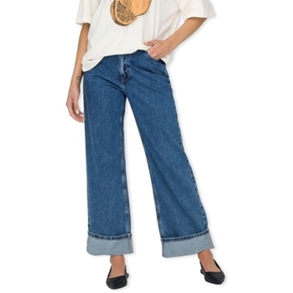 Only Only  Traperice ravnog kroja Hope Wide Jeans - Medium Blue Denim  Only
