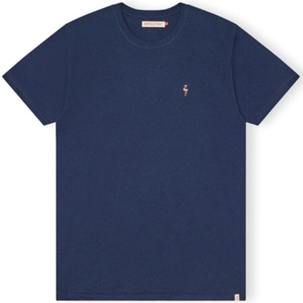 Revolution Revolution  Majice / Polo majice T-Shirt Regular 1364 FLA - Navy Mel  Revolution